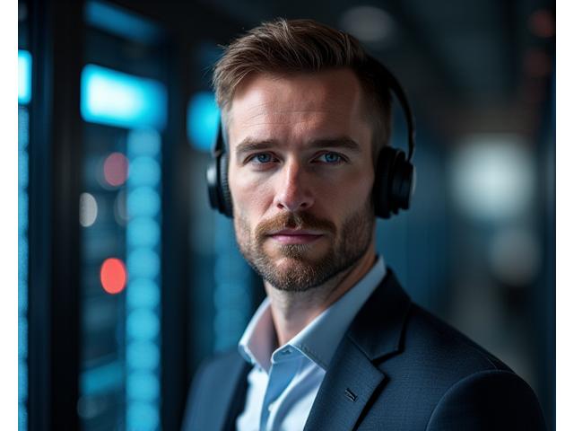 Headshot of Noah Vance, co-founder of Lumen Rhythms, looking thoughtfully at the camera.